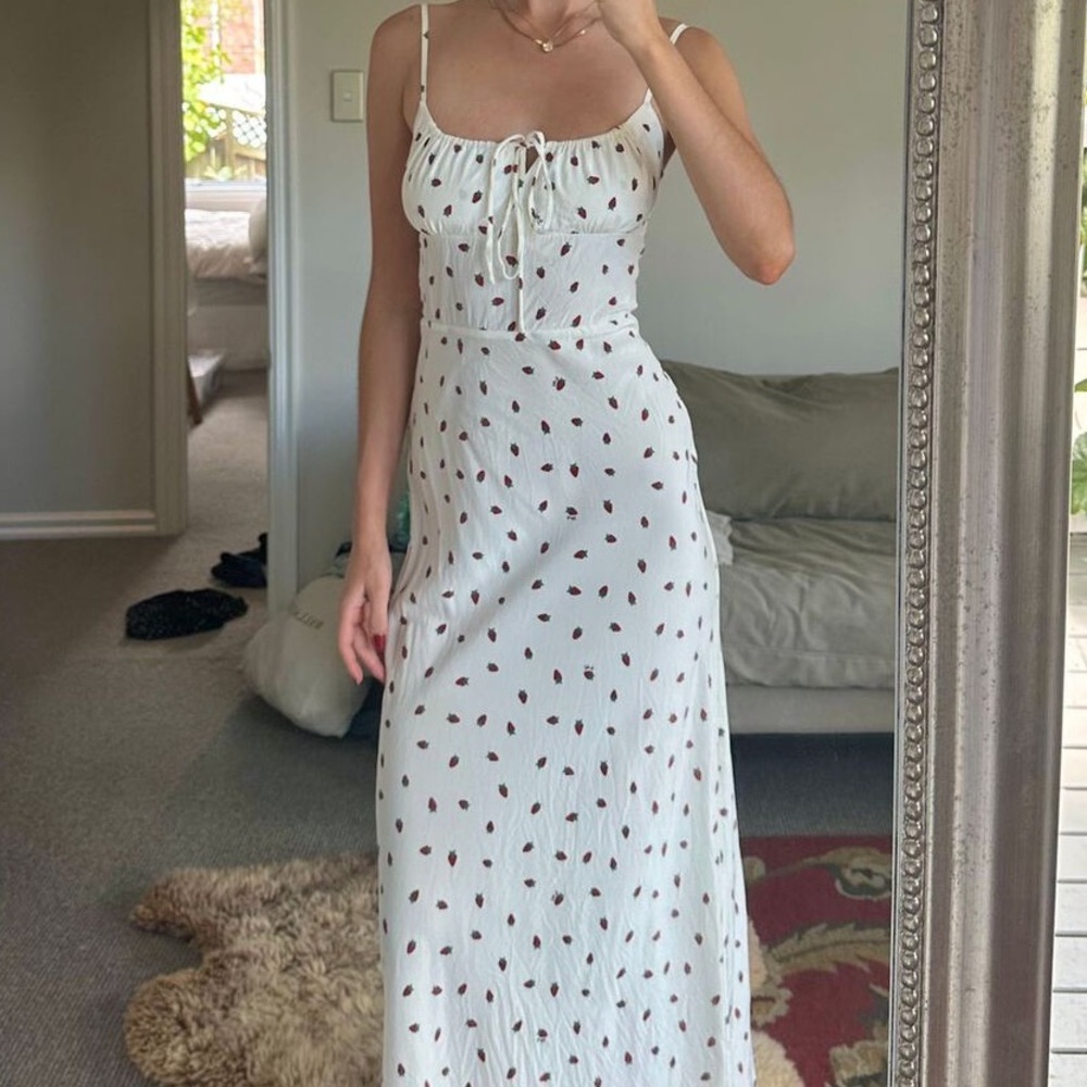 Realisation Par Alba Strawberry Maxi Dress